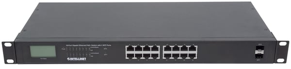 Intellinet 561259 verkkokytkin Hallitsematon Gigabit Ethernet (10/100/1000) Power over Ethernet -tuki Musta