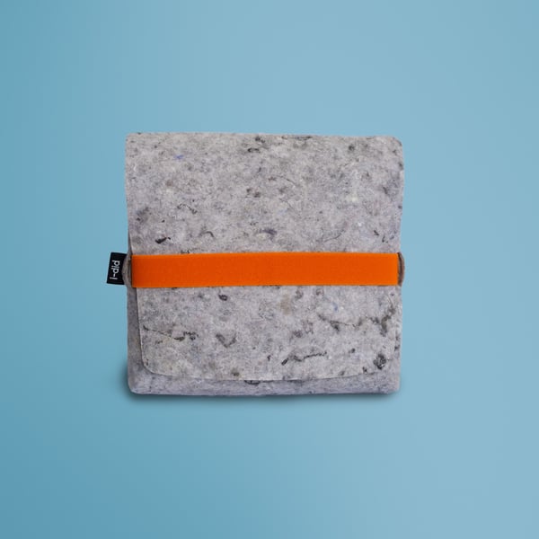 R-Go Tools R-Go Pouch vilten etui voor Split toetsenbord, tasje gemaakt van gerecycled textiel, sociaal product, grijs