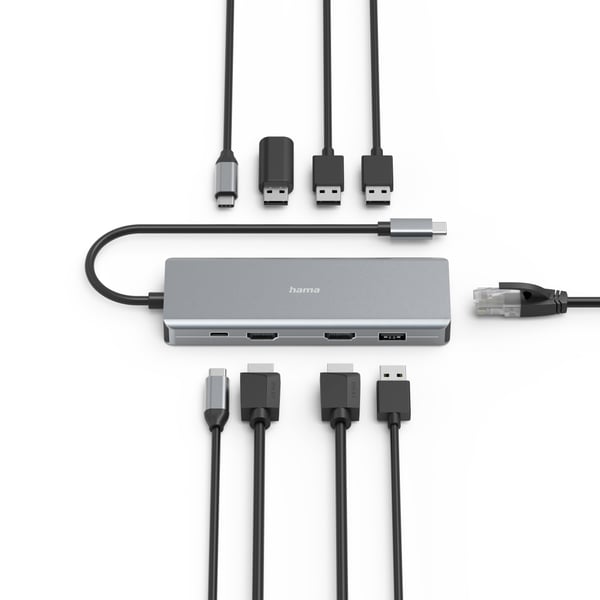 Hama CONNECT2Media USB Type-C 5000 Mbit/s Antracit