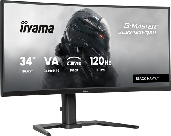 iiyama GCB3482WQSU-B1 platta pc-skärmar 86,4 cm (34") 3440 x 1440 pixlar UltraWide Quad HD LED Svart