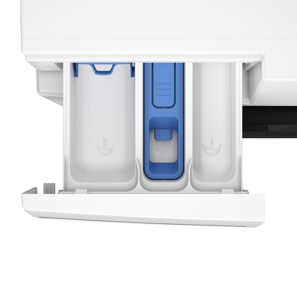 Beko BM5DFT48437WB kombinerad tvättmaskin och Tumlare Fristående Frontmatad Vit