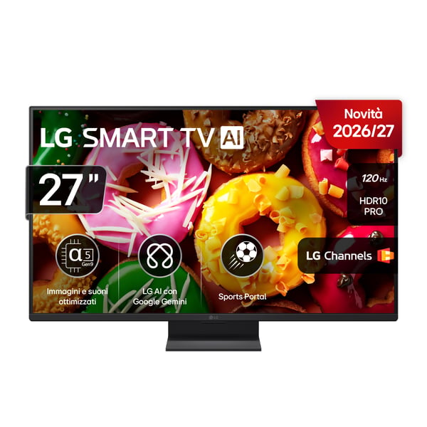 LG 27LB70006LA 68,6 cm (27") Fuld HD Smart TV Wi-Fi Sort