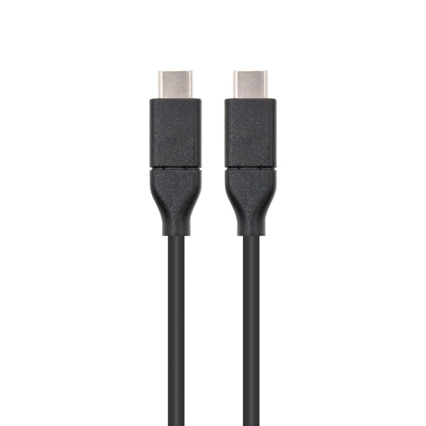 Nanocable USB 3.1, 1m USB-kabel USB 3.2 Gen 2 (3.1 Gen 2) USB C 10 Gbit/sek. Sort