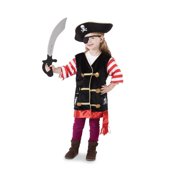 Melissa & Doug 6073487 smart kjole Smart kostume Barn Unisex Pirat 520 g