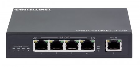 Intellinet 561617 nätverksförlängare Nätverkssändare Svart 10, 100, 1000 Mbit/s
