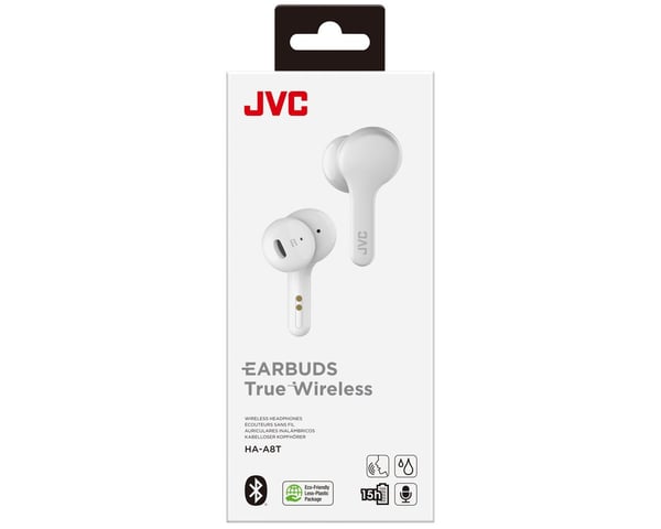 JVC HA-A8T-W Headset True Wireless Stereo (TWS) I öra Musik Bluetooth Vit