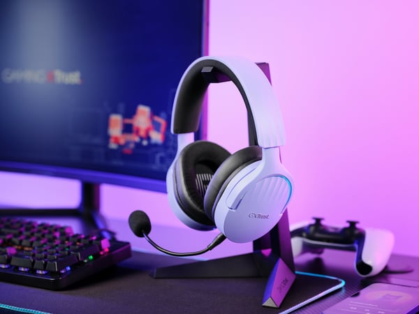 Trust GXT 491P FAYZO Kuulokkeet Langallinen & langaton Pääpanta Pelaaminen USB A-tyyppi Bluetooth Musta, Purppura