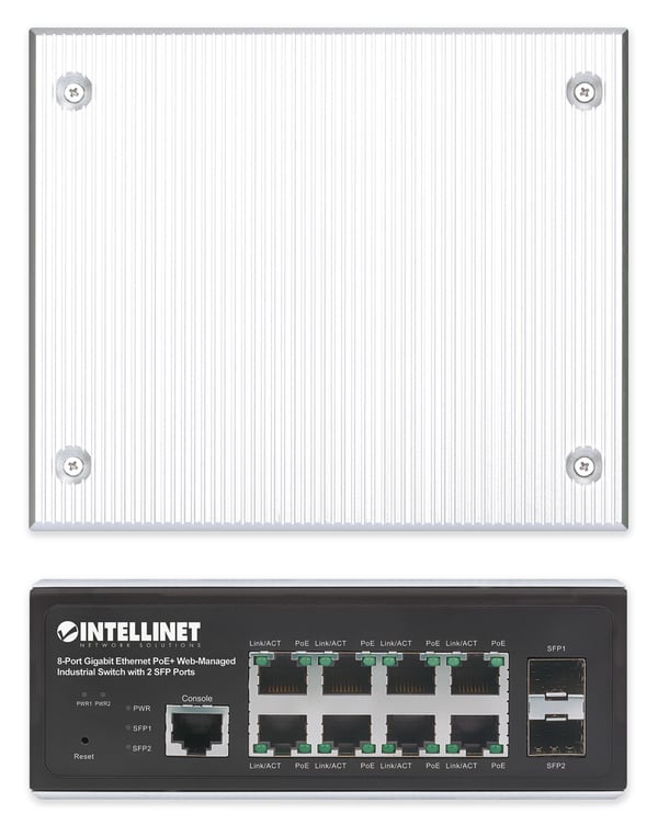 Intellinet 508278 nätverksswitchar hanterad L2+/L3 Gigabit Ethernet (10/100/1000) Strömförsörjning via Ethernet (PoE) stöd Svart