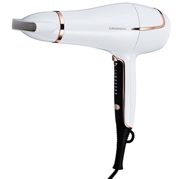 Grundig HD 7880 hårfön 2200 W Rose Gold, Vit