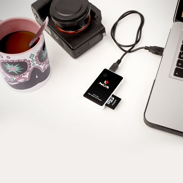 NGS Multireader Pro kortlæser USB 2.0 Sort, Hvid