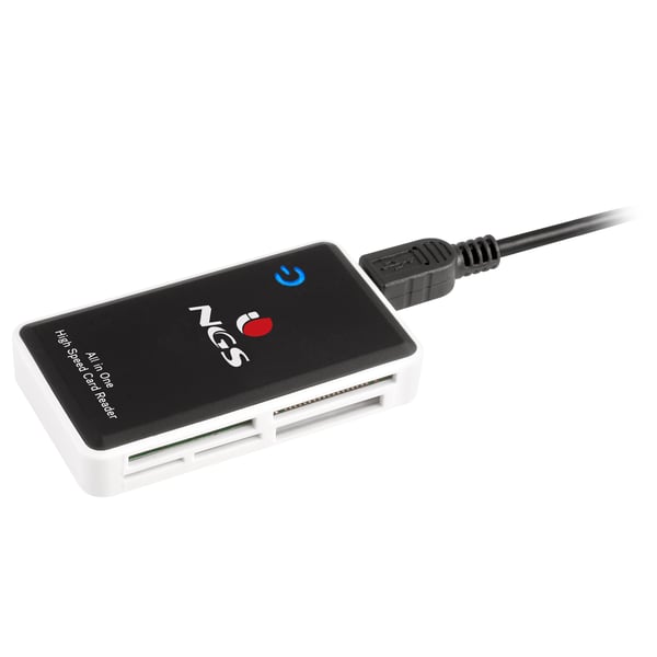 NGS Multireader Pro kortlæser USB 2.0 Sort, Hvid