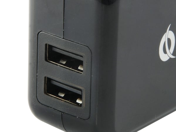 Conceptronic CUSBPWR2A mobiililaitteen laturi Tabletti Musta AC Pikalataus Sisätila
