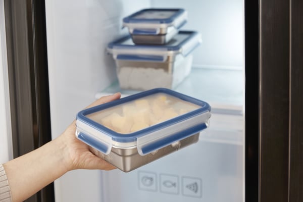 Tefal CLIP & CLOSE N1150410 enhed til madopbevaring Rektangulær Kasse 0,8 L Rustfrit stål 1 stk