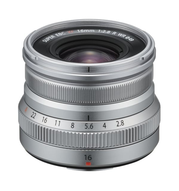 Fujifilm FUJINON XF16mmF2.8 R WR MILC Bred linse Sølv