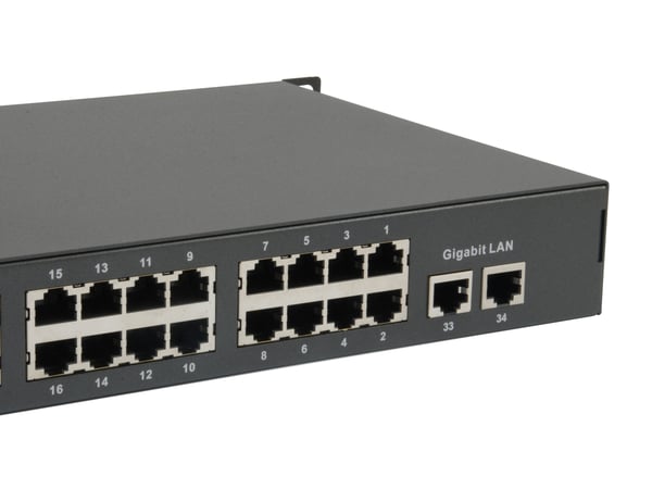 LevelOne FGP-3400W380 verkkokytkin Hallitsematon Fast Ethernet (10/100) Power over Ethernet -tuki Musta