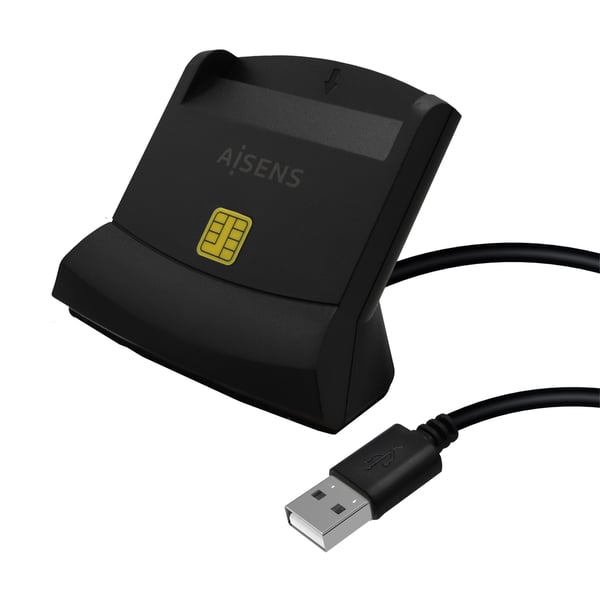 AISENS ASCR-SN05-BK läsare smarta kort inomhus USB USB 2.0 Svart
