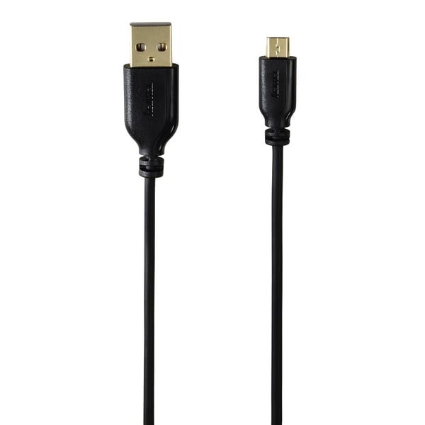 Hama 0.75m, USB2.0-A/USB2.0 Micro-B USB-kabel 0,75 m USB A Micro-USB B 0,48 Gbit/sek. Sort