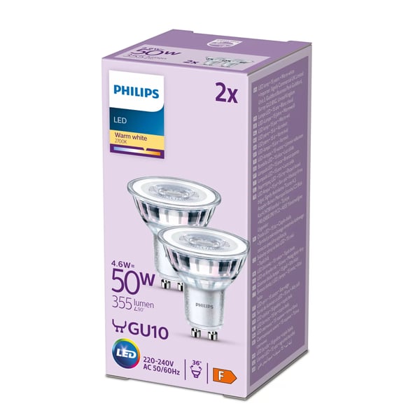 Philips Kohdelamppu 50W PAR16 GU10 x2