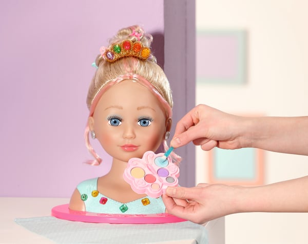 BABY born Sister Styling Head Princess Doll make-up & hair styling set