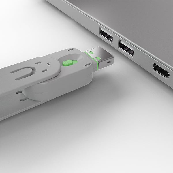 Lindy 40621 portin lukitsin Portinlukitsin USB A-tyyppi Vihreä Akryylinitriilibutadieenistyreeni (ABS) 1 kpl