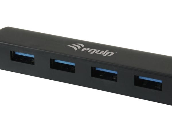 Equip 128953 gränssnittshubbar USB 3.2 Gen 1 (3.1 Gen 1) Type-A 5000 Mbit/s Svart