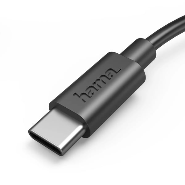 Hama 00201705 USB-kablar USB 2.0 0,5 m USB A USB C 0,48 Gbit/s Svart