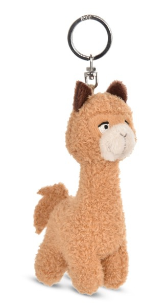 NICI Alpaca Al Paka Nyckelring Brun