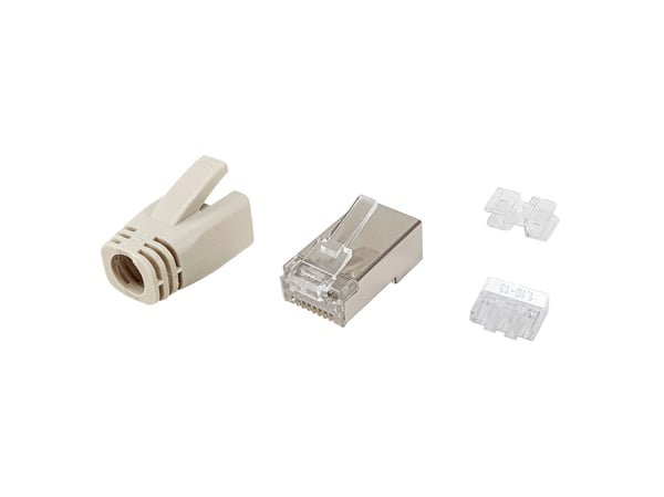 Equip 121182 kabelsamler RJ-45 Rustfrit stål, Transparent, Hvid