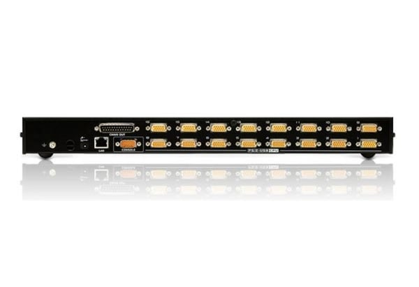 ATEN 1 PS/2-USB VGA KVM över Ip-switch, med 16 portar för lokal/fjärran delad åtkomst
