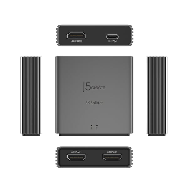 j5create 8K HDMI™ 2.1 2-suuntainen Jakaja