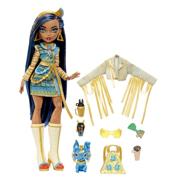 Monster High Monster High-dockor med kläder, husdjur och accessoarer