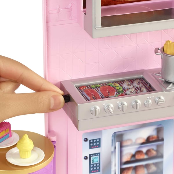 Barbie Cook ’n Grill Restaurant-docka och lekset