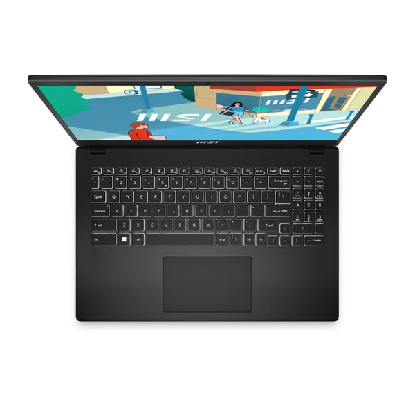 MSI Modern 15 B13M-448IT Intel® Core™ i5 i5-1335U Laptop 39,6 cm (15.6") Fuld HD 8 GB DDR4-SDRAM 512 GB SSD Wi-Fi 6 (802.11ax) Windows 11 Home Sort