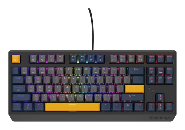 GENESIS Thor 230 TKL tastatur Spil USB QWERTY Engelsk Blå