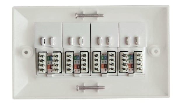 Lanview LVN126188UK-4 stikdåse RJ-45 Hvid