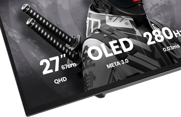 iiyama G-MASTER GOB2701QSC-B1 computerskærm 68,6 cm (27") 2560 x 1440 pixel 2K Ultra HD OLED Sort