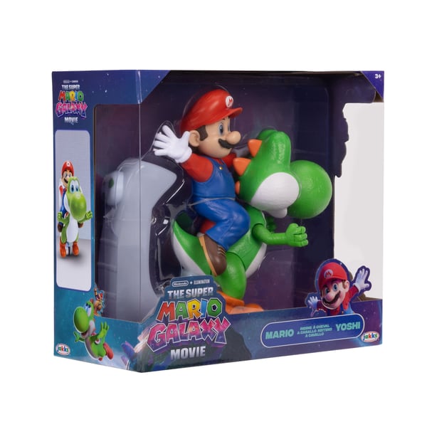 Super Mario The Galaxy Movie Mario Riding Yoshi 8"