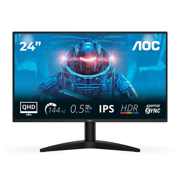AOC B3 Q24B36X tietokoneen litteä näyttö 60,5 cm (23.8") 2560 x 1440 pikseliä Quad HD LED Musta