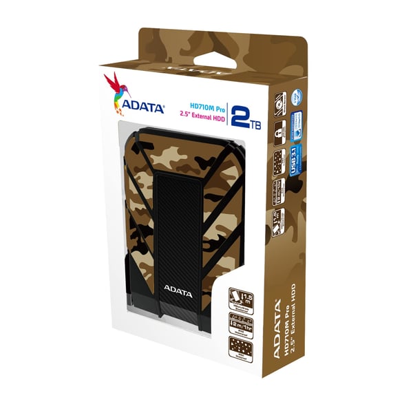 ADATA HD710M Pro ulkoinen kovalevy 1 TB USB Type-A / Micro-USB B 3.2 Gen 1 (3.1 Gen 1) Maastoväri