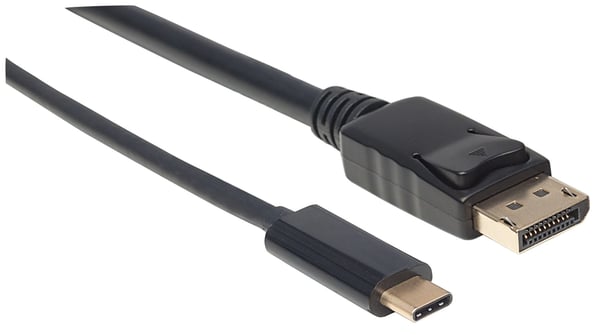 Manhattan 152471 videokaapeli-adapteri 1 m USB Type-C DisplayPort Musta