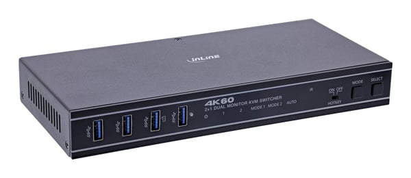 InLine 57885F KVM-switchar Rackmontering Svart