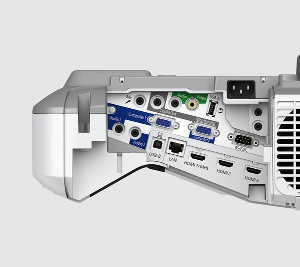Epson EB-685Wi Ultrakort projektor med kort projiceringsafstand 3500 ANSI lumens 3LCD WXGA (1280x800) Hvid, Grå
