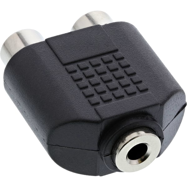 InLine 99346 kabel kønsskifter 3.5mm jack female 2xCinch Sort