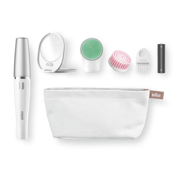 Braun FaceSpa 853V 10 pincetter Hvid, Sølv