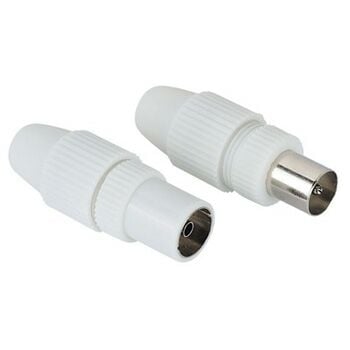Hama Antenna Male Plug / Female Jack, Coaxial, Clamp Type koaksial forbinder