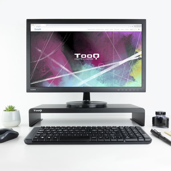 TooQ TQMR0121 fäste och ställ till bildskärm Bord Svart