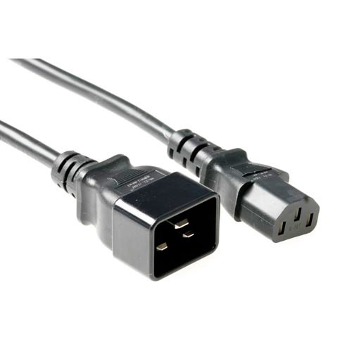 ACT AK5026 strömkablar Svart 2 m C13 coupler C20 coupler