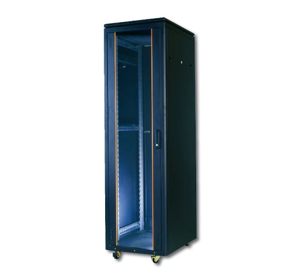 Microconnect CABINET8 stativ 42U Fritstående reol Sort Microconnect CABINET8 stativ 42U Fritstående reol Sort