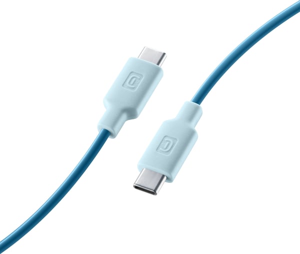 Cellularline 8018080433252 USB-kaapeli 1 m USB C 60 W Sininen