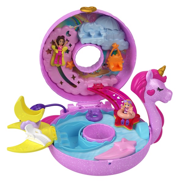 Polly Pocket SPARKLE COVE ADVENTURE Unicorn Floatie Compact